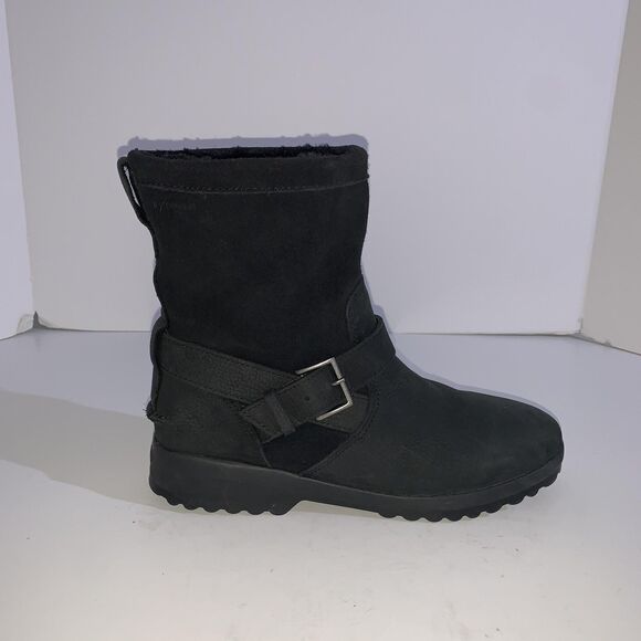 Sperry Boots Womens Size 7 Black Maritime Thinsulate Faux Fur Mid Calf STS86685 - Picture 2 of 8